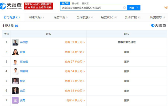 蚂蚁金服注册资本增至235亿元 张勇成为董事